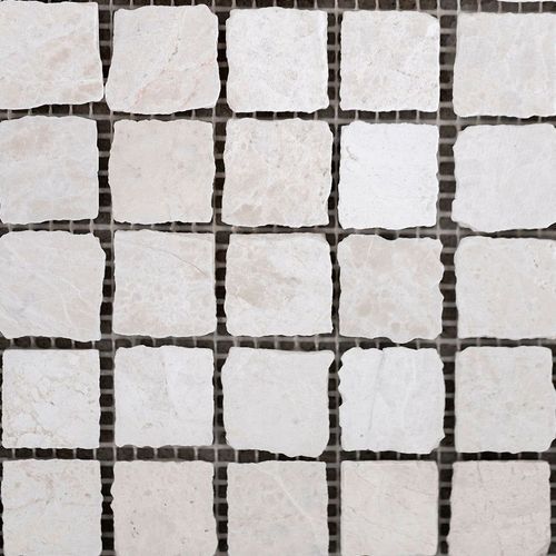 Dayla Marble Mosaic Tumbled Edge Travertine
