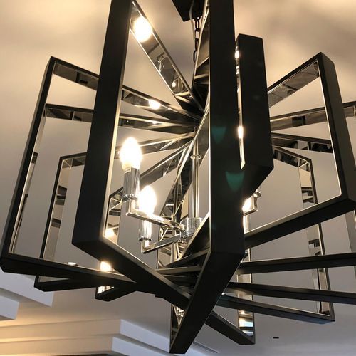 Black & Stainless Steel Pendant