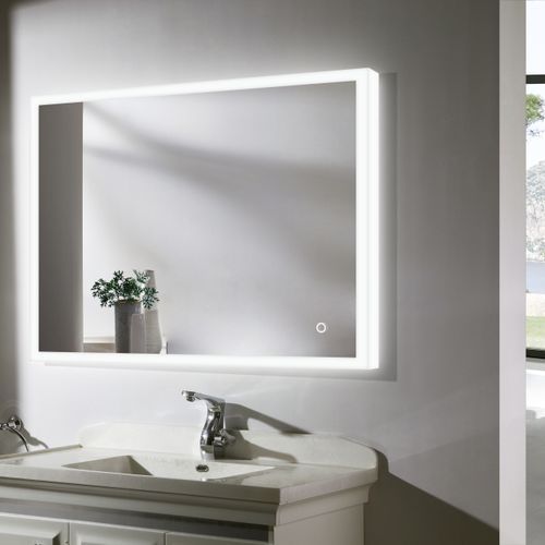 Diffused Frost LED Light Mirror with Demister