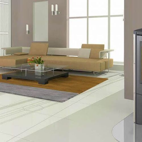 Falun Ceramic | Wood Fireplace