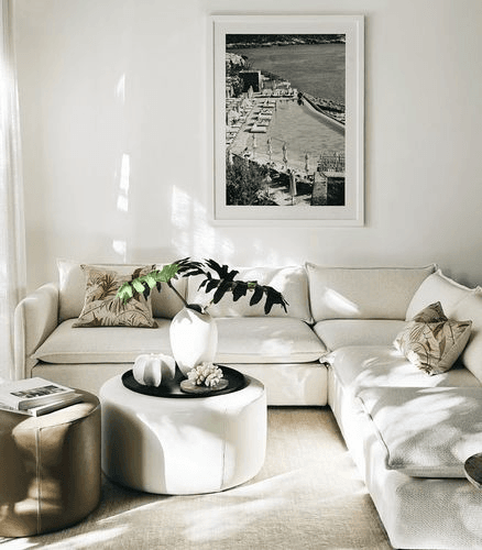 'Malibu' Modular Sofa / 5 Piece / New York-Alabaster