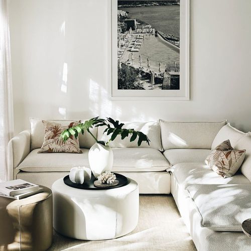 'Malibu' Modular Sofa / 5 Piece / New York-Alabaster