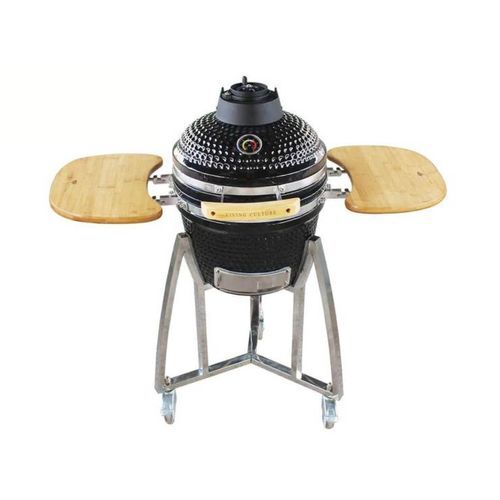 16-Inch Kamado Ceramic Charcoal Grill With Bonus Accessory Pack