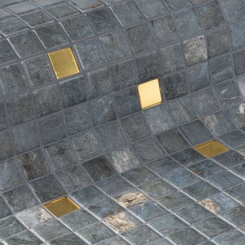 Dolerite | Gold Mosaics Collection by Ezarri