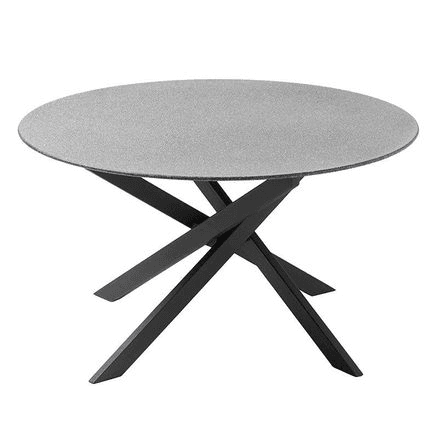 ROSARIO Round Dining Table 120cm - Stone Grey