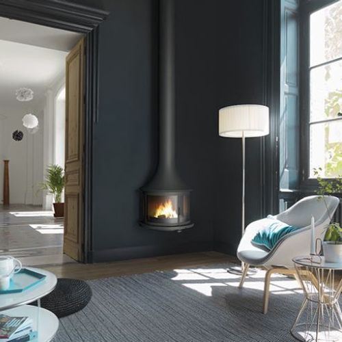 Lea Wall Mounted | Wood Fireplace