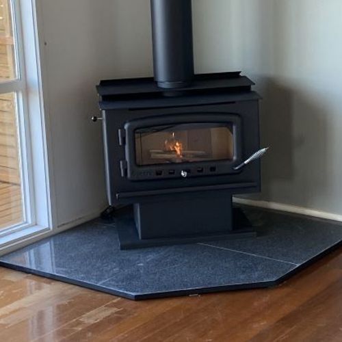Granite Tiled Hearth