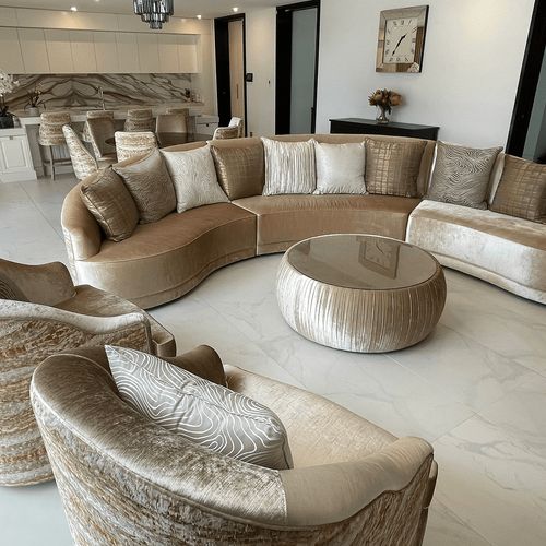 Modern Curved Modular Sofa