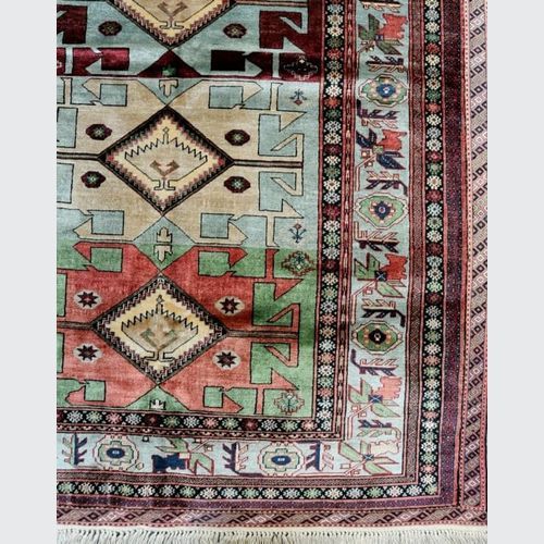 Caucasian Design Silk Rug 150x110cm