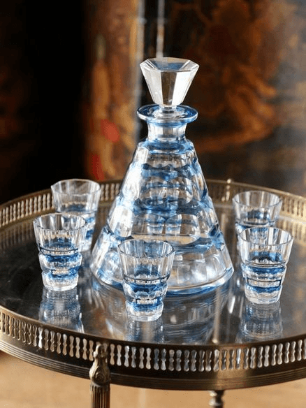 Val St Lambert Decanter Set C.1930s