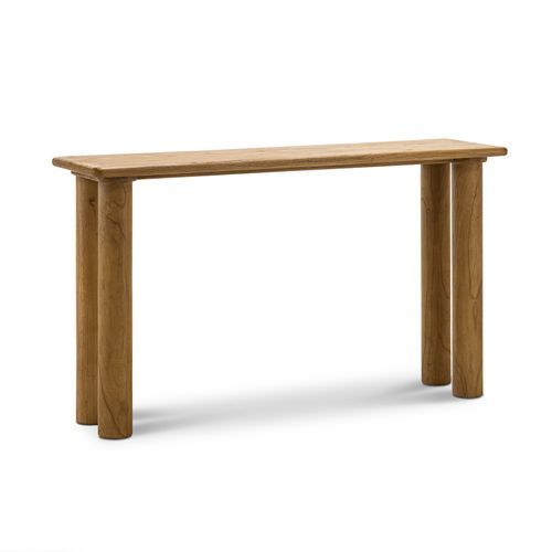 Khakti 140cm Pillar Console Table | Natural