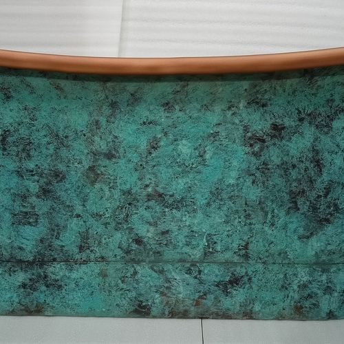 The Copper Bath Tub - Aurora Hammered Copper Double Slipper 1700mm - CB5018-D67