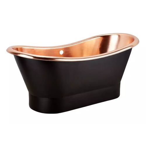 The Copper Bath Tub - Sundara Copper Double Slipper Smooth 1700mm - CB5019-D67