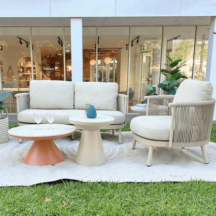 Chloe Outdoor 2-Seater Sofa- Beige