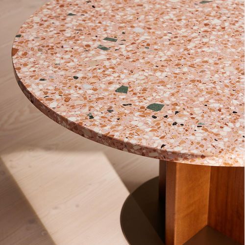Soho Home | Dalmati Outdoor Dining Table | Red Terrazzo