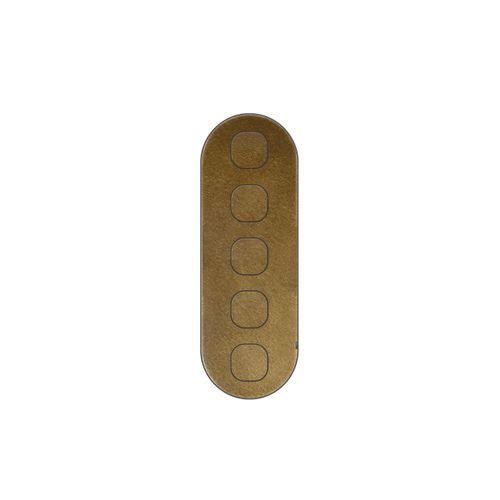 13 Carbon 5 Gang Switch Grid Faceplate
