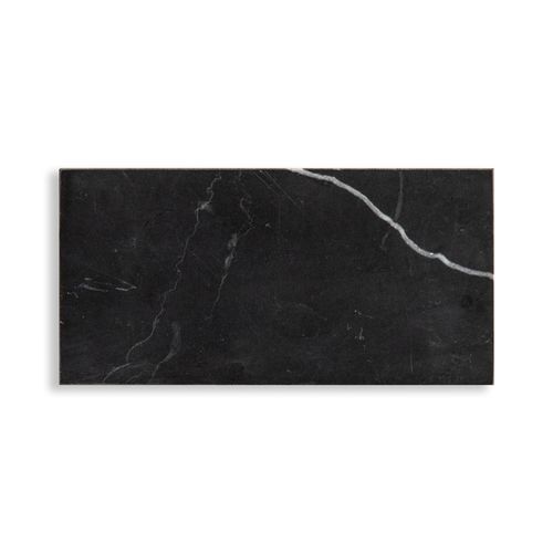 Nero Marquina Honed Subway Tile