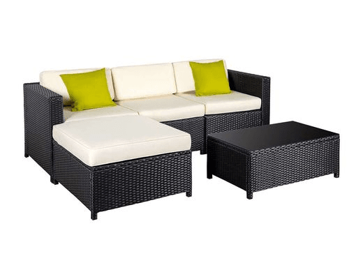 5pc Outdoor PE Rattan Corner Sofa Set