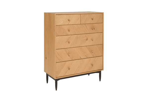 Monza 6 Drawer Tall Wide Chest