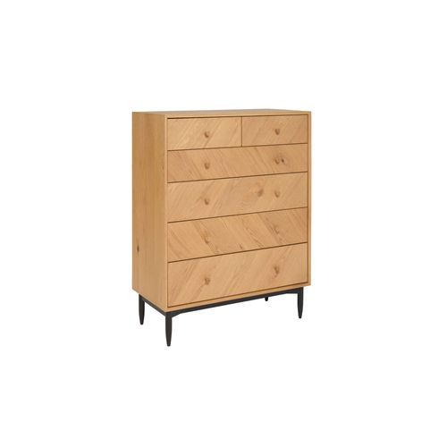 Monza 6 Drawer Tall Wide Chest
