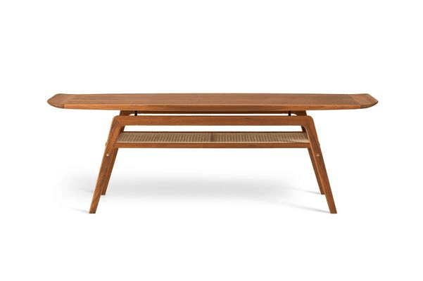 Surfboard Coffee Table with Shelf