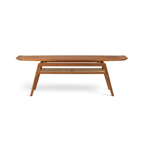 Surfboard Coffee Table with Shelf