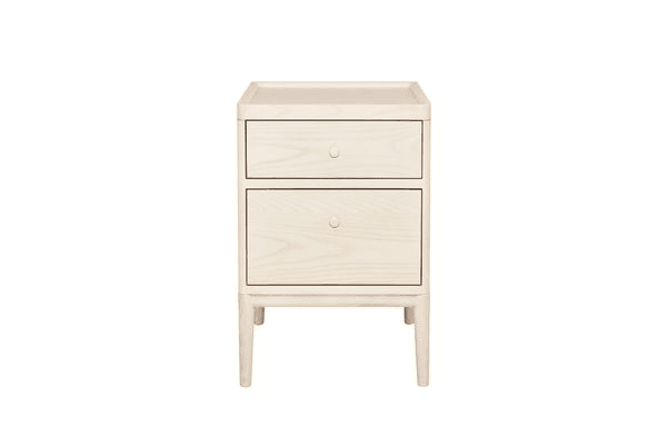 Salina Bedside Cabinet - Two Drawer