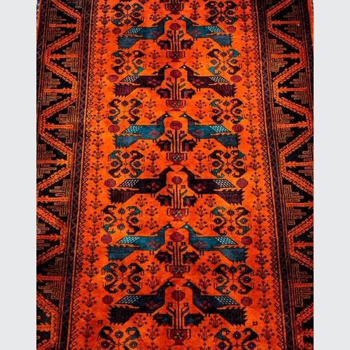 Balouch Peacock Rug 295x135cm
