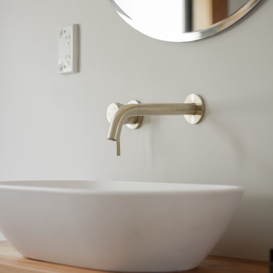 Oval Stone Basin Matte White Justina STB12