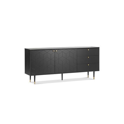 Hexii Oak Sideboard Buffet | Black