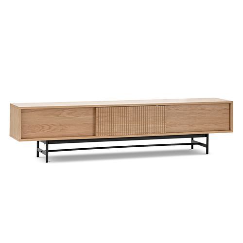 Arae 3 Door TV Entertainment Unit | 210cm | Natural Oak