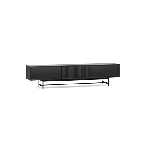 Arae 3 Door TV Entertainment Unit | 210cm | Black