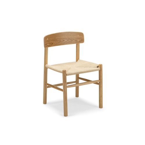 Isak Solid Ashwood Woven Cord Dining Chair | Set of 2 | Natural