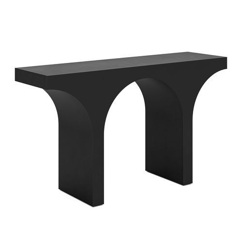 Arcus 140cm Concrete Console Table in Matte Black