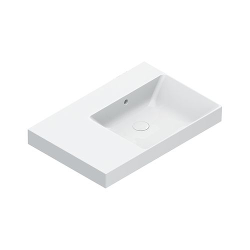 Zero 75 Right Basin No Taphole Gloss White
