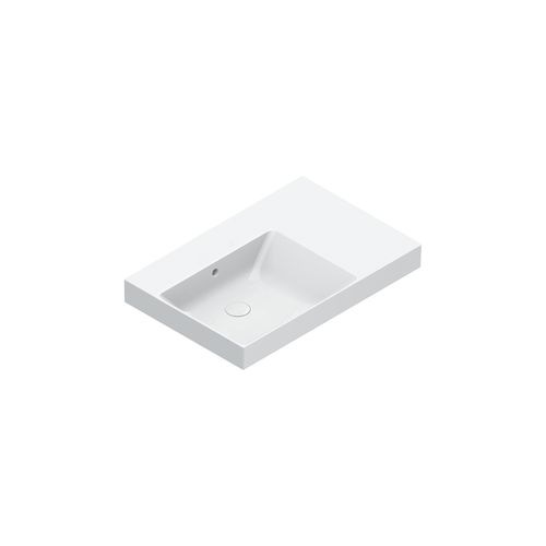 Zero 75 Left Basin No Taphole Gloss White