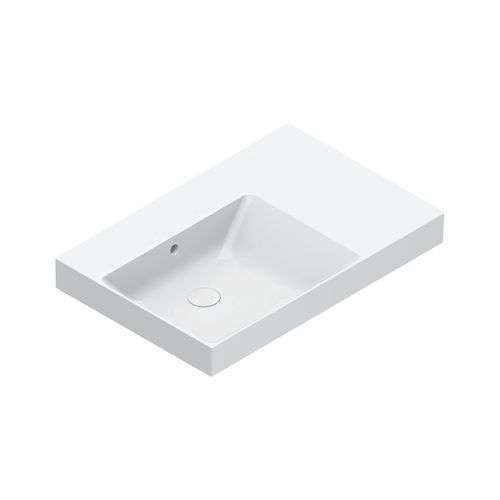 Zero 75 Left Basin No Taphole Gloss White