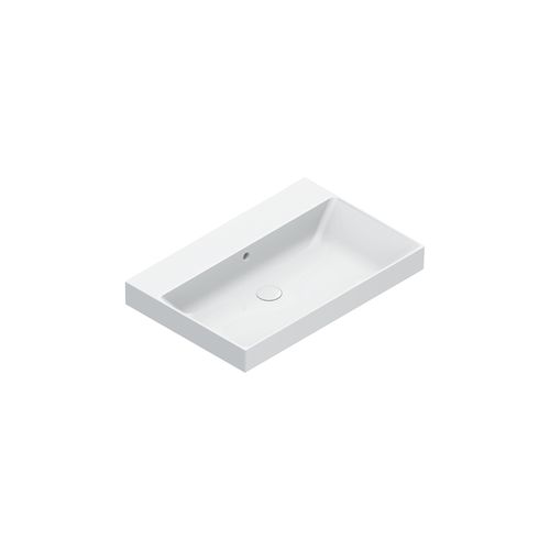 Zero 75 Basin No Taphole White Gloss
