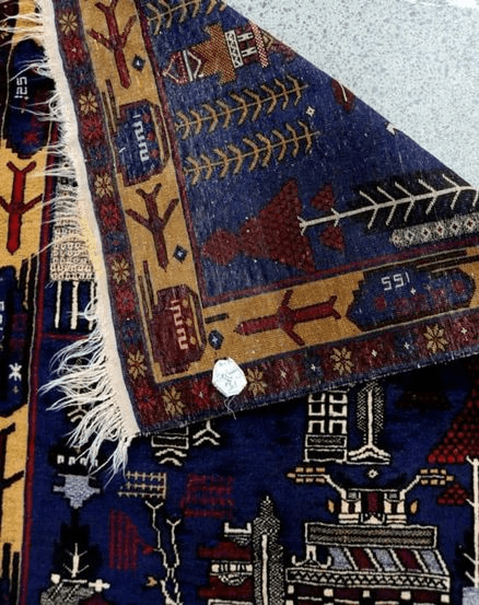 Afghan War Rug 155x96cm