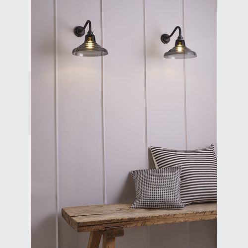 Glass School Wall Light