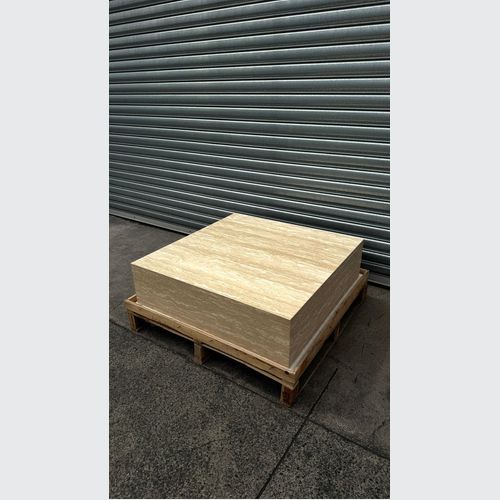 Square Coffee Table - Veincut Travertine | Natural Stone Co.
