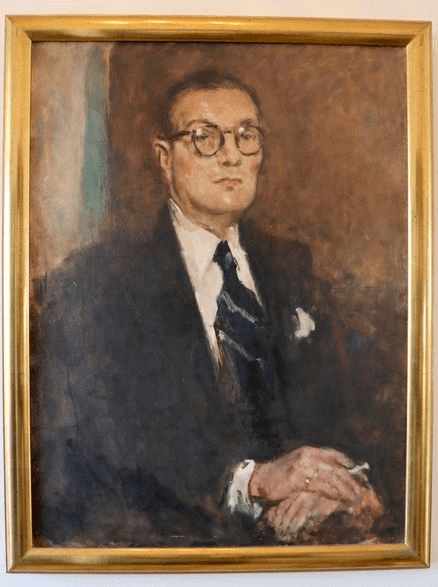Oil on Canvas Portrait of a Male C.1930 Jean Laudy