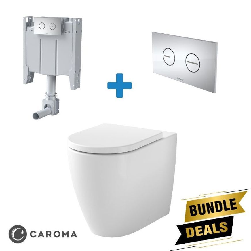 Caroma Urbane Invisi Series II Wall Faced Toilet Suite