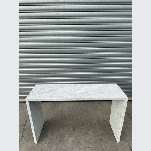 Waterfall Hallway Console - Carrara Marble | Natural Stone Co.