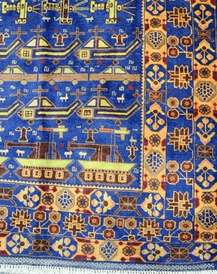 Afghan War Rug 192x110cm