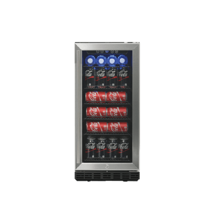 Bull 90L Under Counter Glass Door Refrigerator