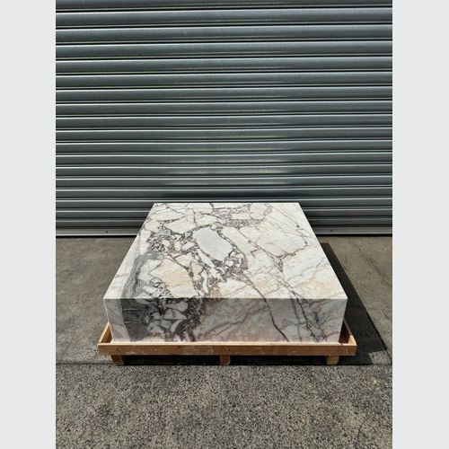 Square Coffee Table - Milky Blue Marble | Natural Stone Co.