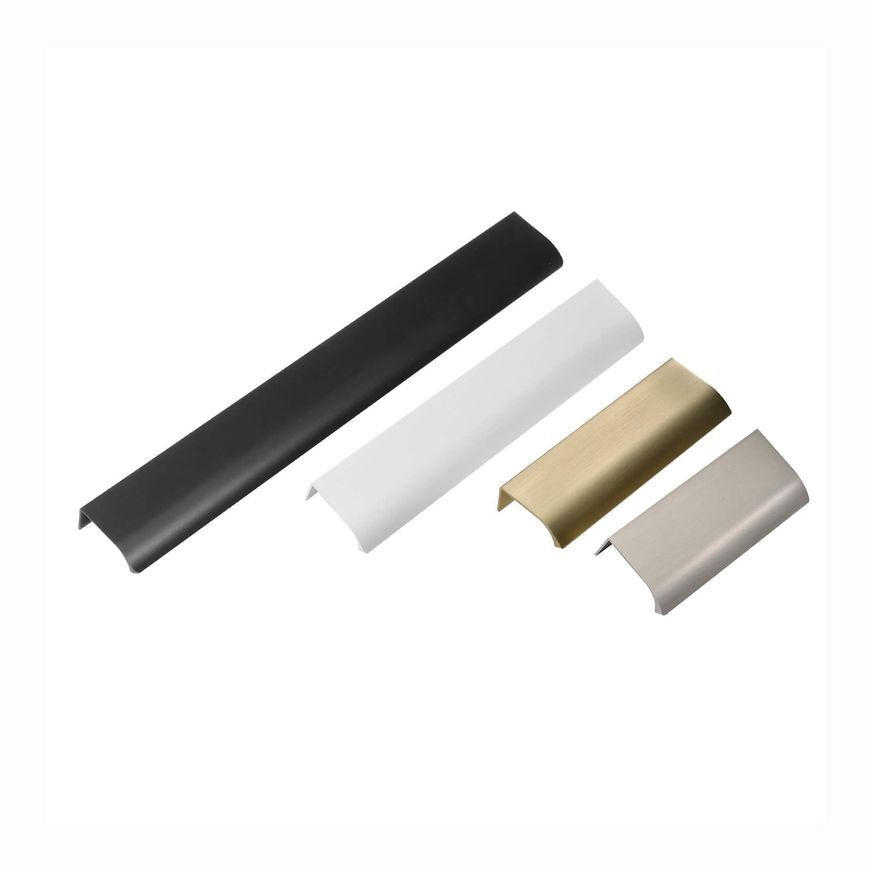 Kitchen lip pull handles darwin Matt black /Brushed brass/Brushed nickel/Matt white