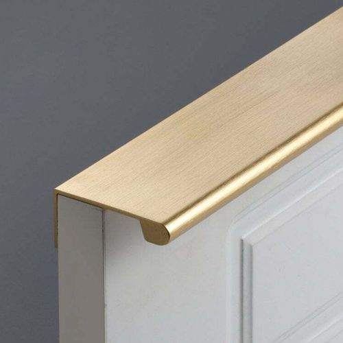 KT&CO Kitchen lip pull handles Lucky Bay Matt black /Brushed brass/Brushed nickel/Matt white