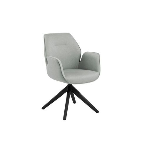 Arden Swivel Dining Chair - Grey & Black